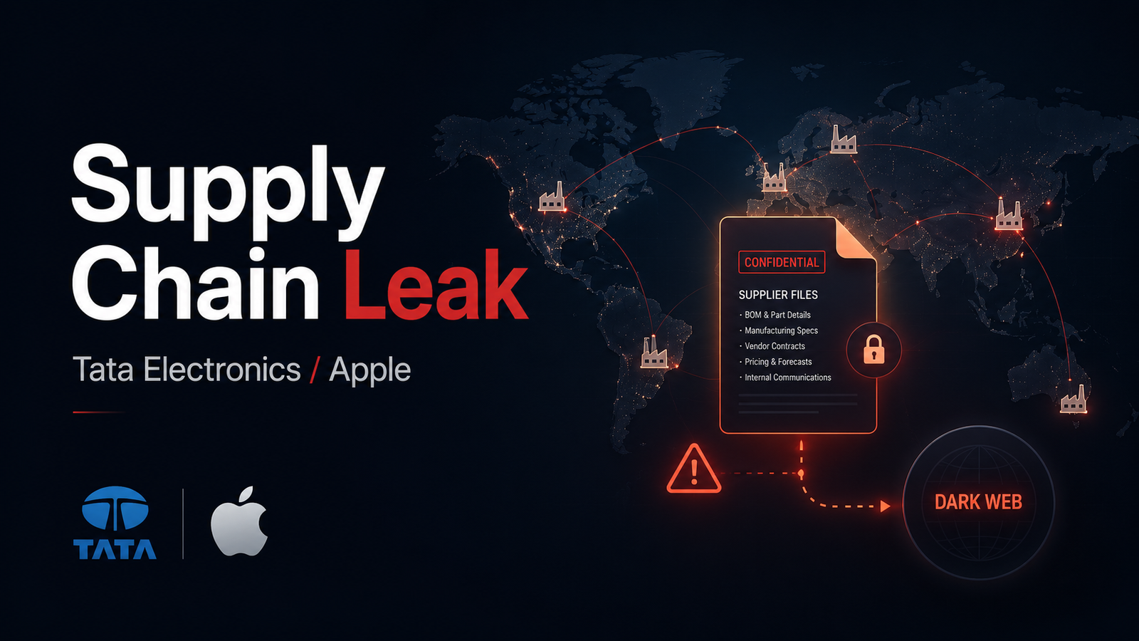 Tata Electronics and Apple Supply Chain Leak: Dark Web Exposure Puts Supplier Risk Back in Focus