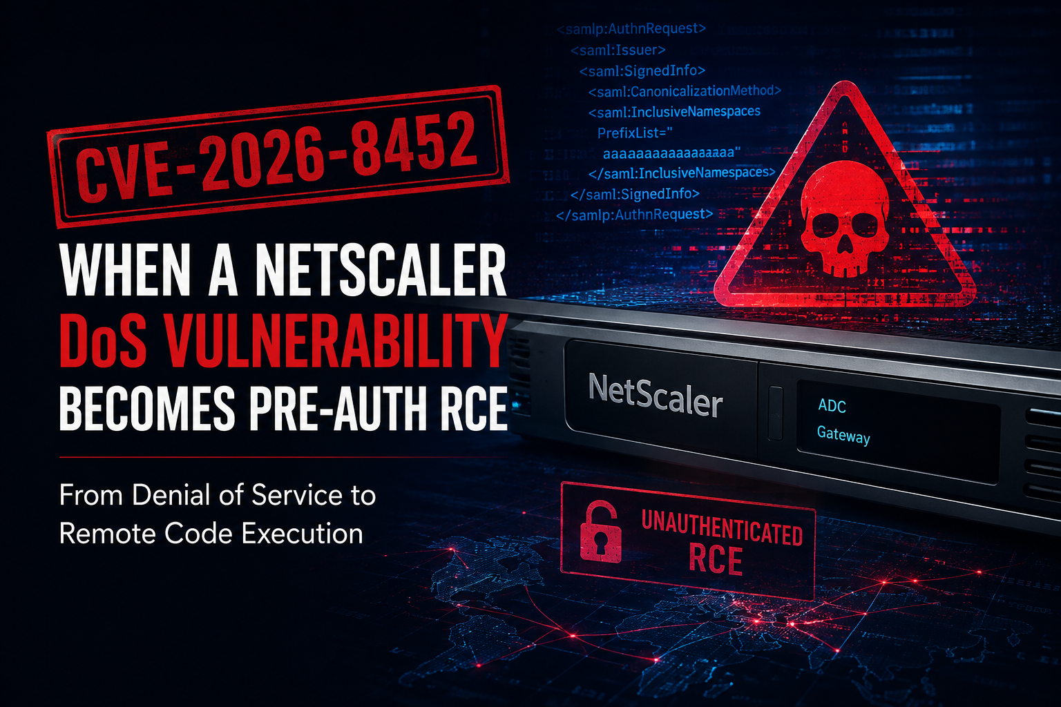 CVE-2026-8452: When a NetScaler DoS Vulnerability Becomes Pre-Auth RCE