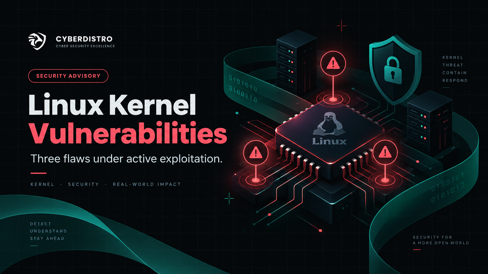 Three Linux Kernel Vulnerabilities Added to CISA KEV: Active Exploitation Confirmed